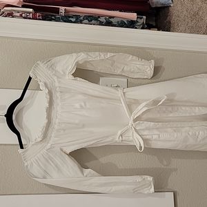 Express white off the shoulder dress, XS